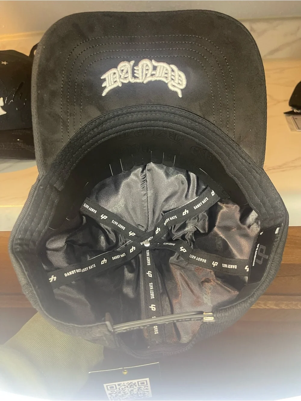 Black Dandy hats Baseball Cap with White LA Embroidery - Dandy Hats